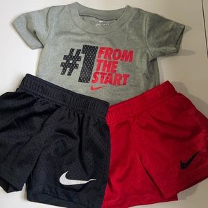 Nike shirt and shorts